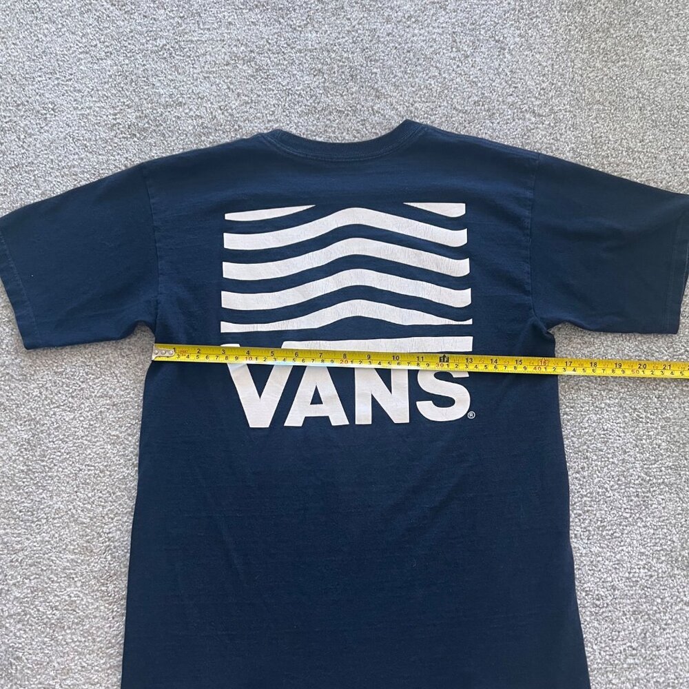 Y2K Vans Black and White Skater Cotton T-Shirt S - Picture 5 of 5